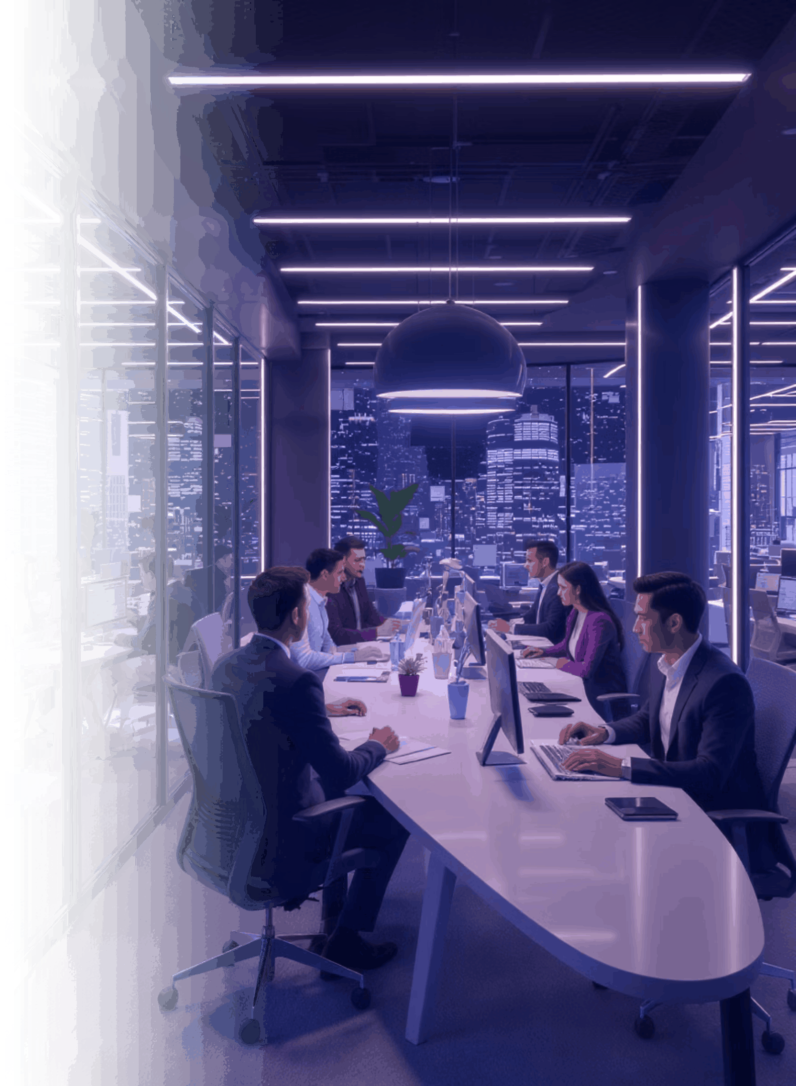 Modern office meeting